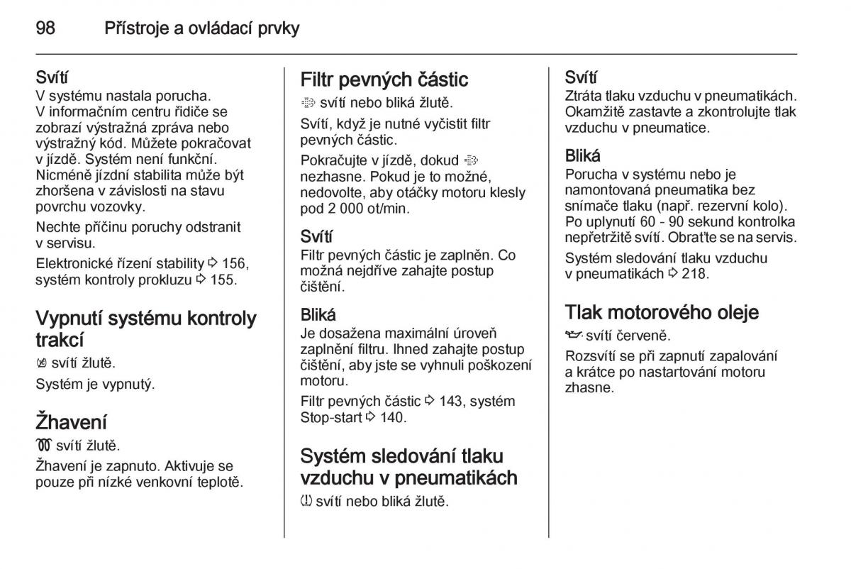 Opel Corsa E navod k obsludze / page 100