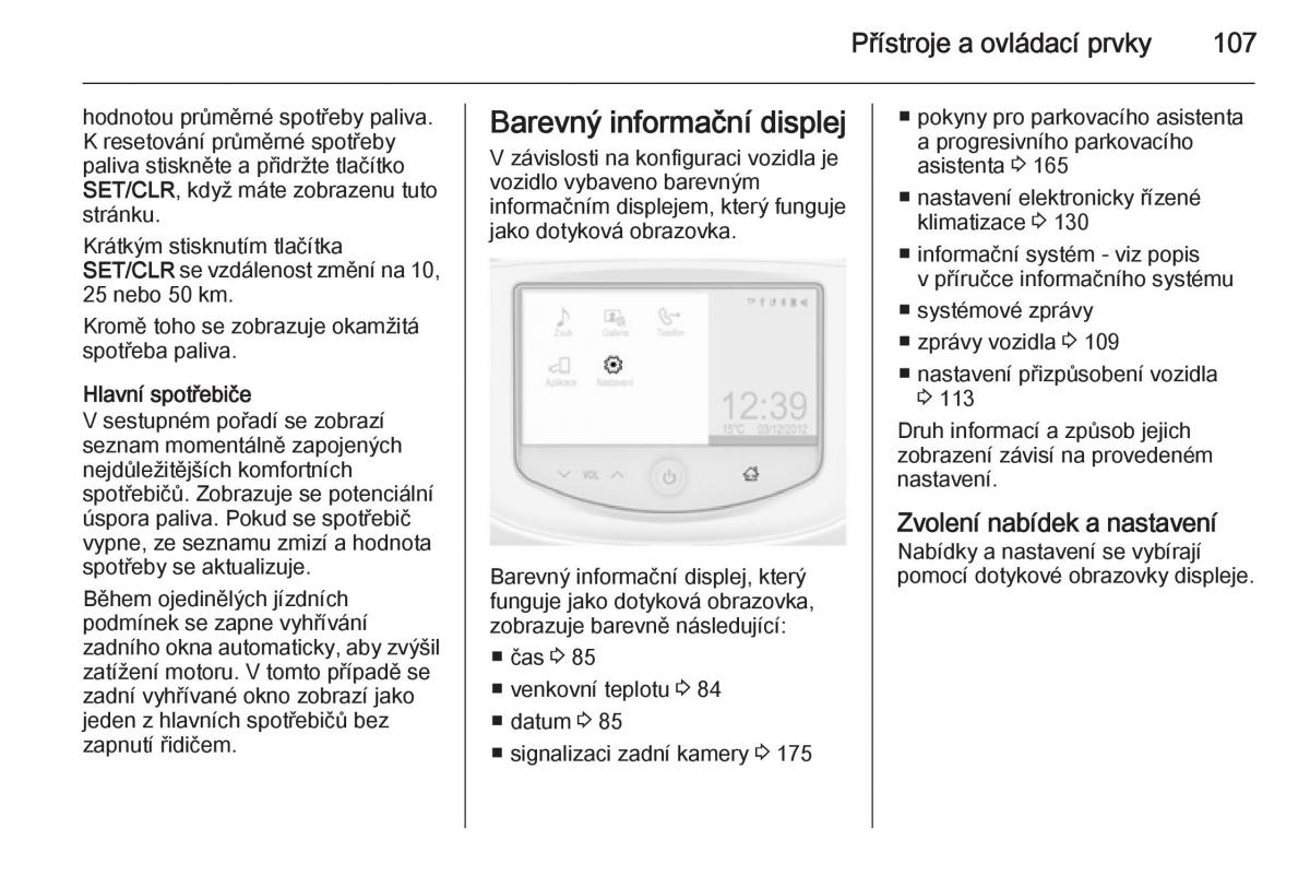 Opel Corsa E navod k obsludze / page 109