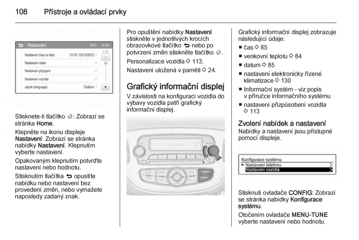 Opel Corsa E navod k obsludze / page 110