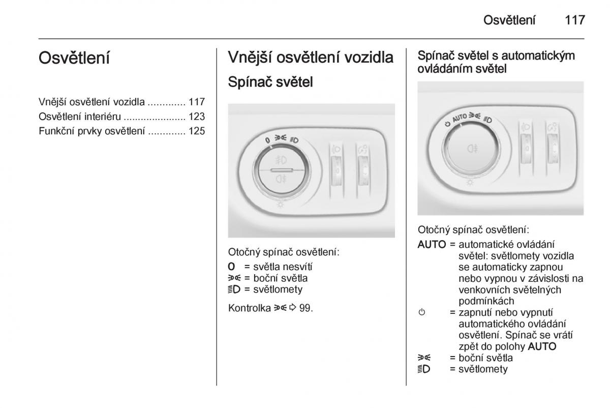 Opel Corsa E navod k obsludze / page 119