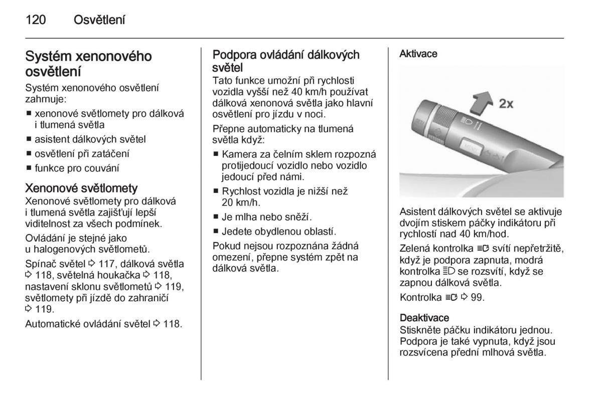 Opel Corsa E navod k obsludze / page 122