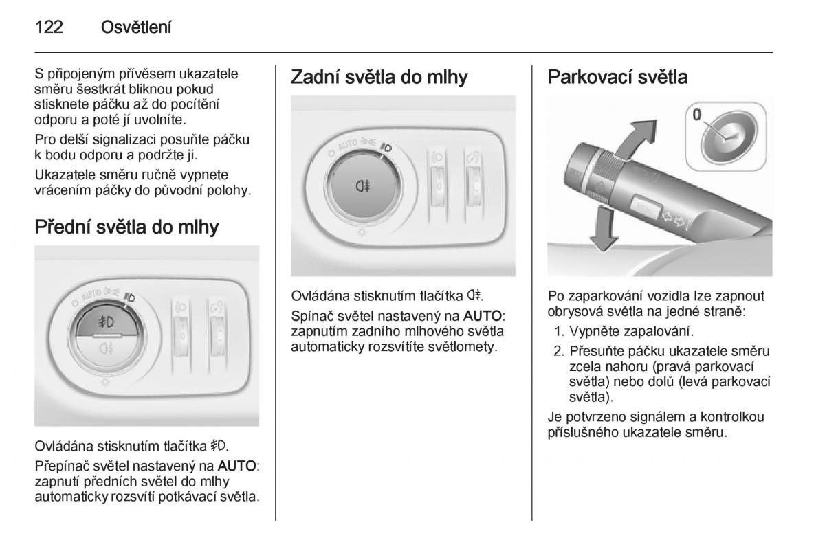 Opel Corsa E navod k obsludze / page 124