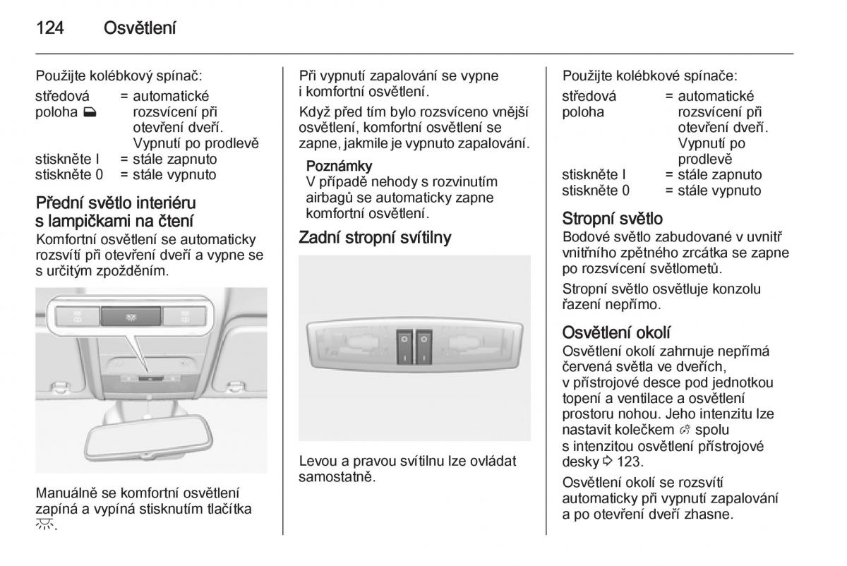 Opel Corsa E navod k obsludze / page 126