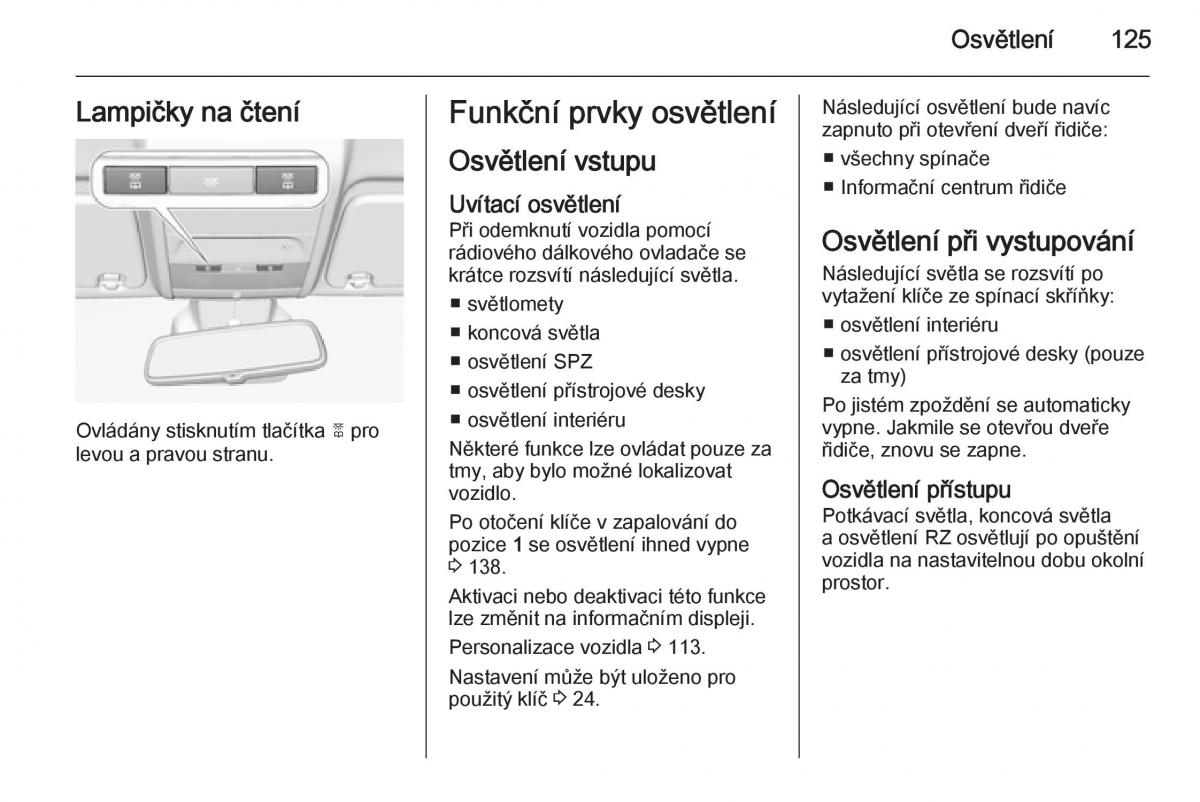 Opel Corsa E navod k obsludze / page 127