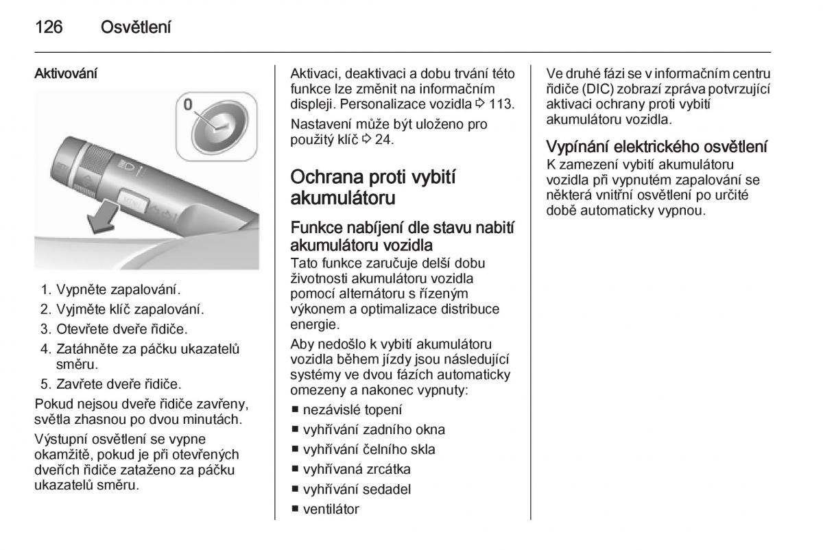 Opel Corsa E navod k obsludze / page 128