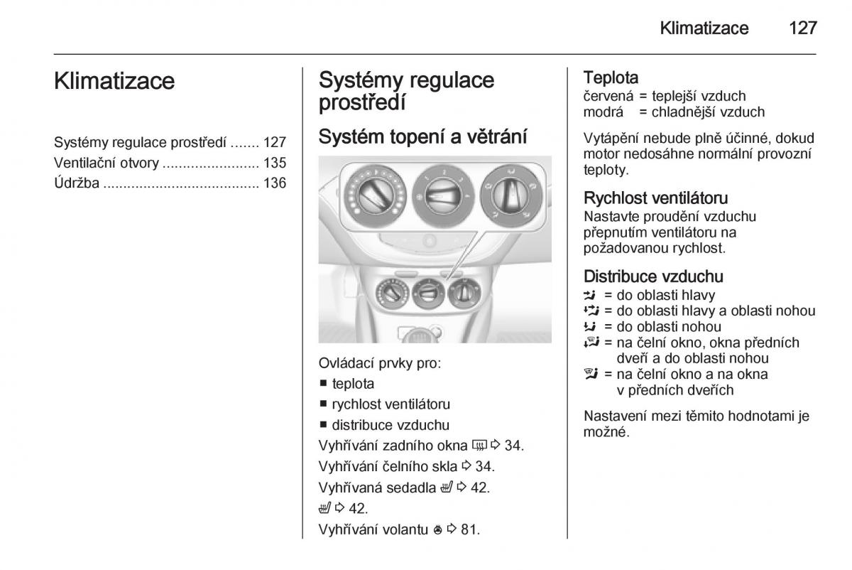 Opel Corsa E navod k obsludze / page 129