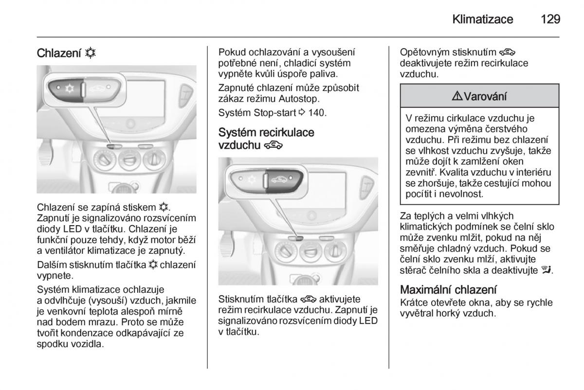 Opel Corsa E navod k obsludze / page 131