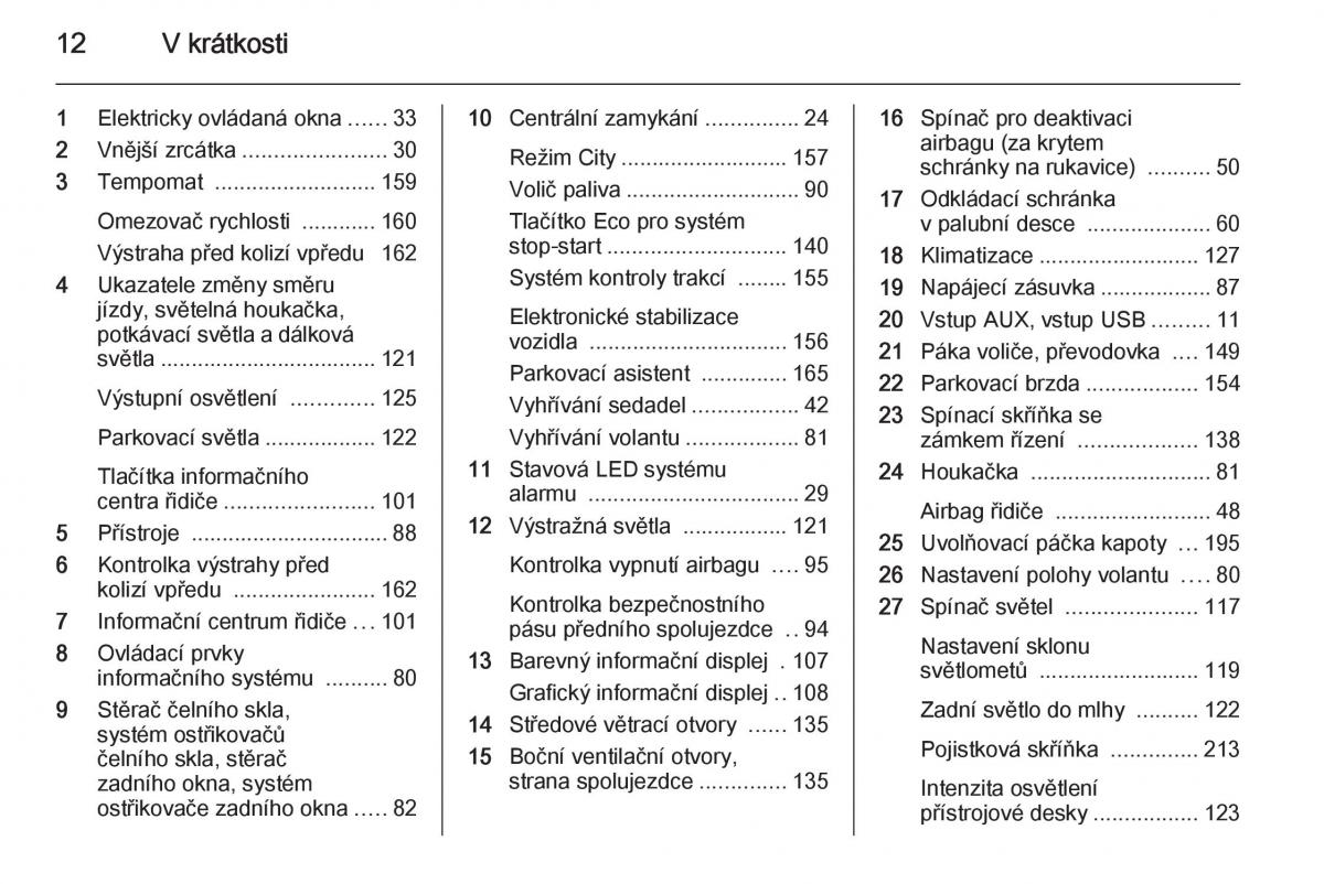 Opel Corsa E navod k obsludze / page 14