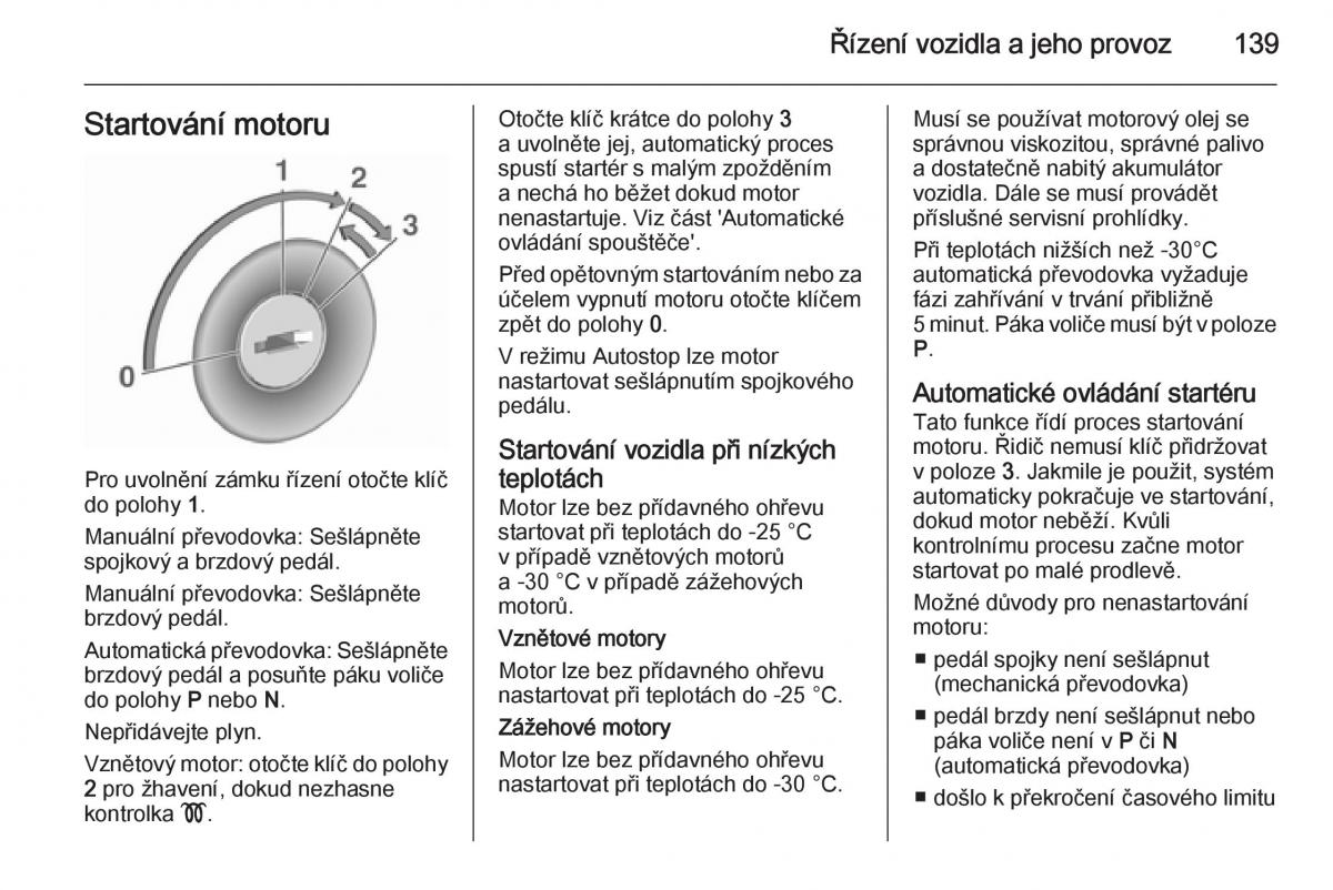 Opel Corsa E navod k obsludze / page 141