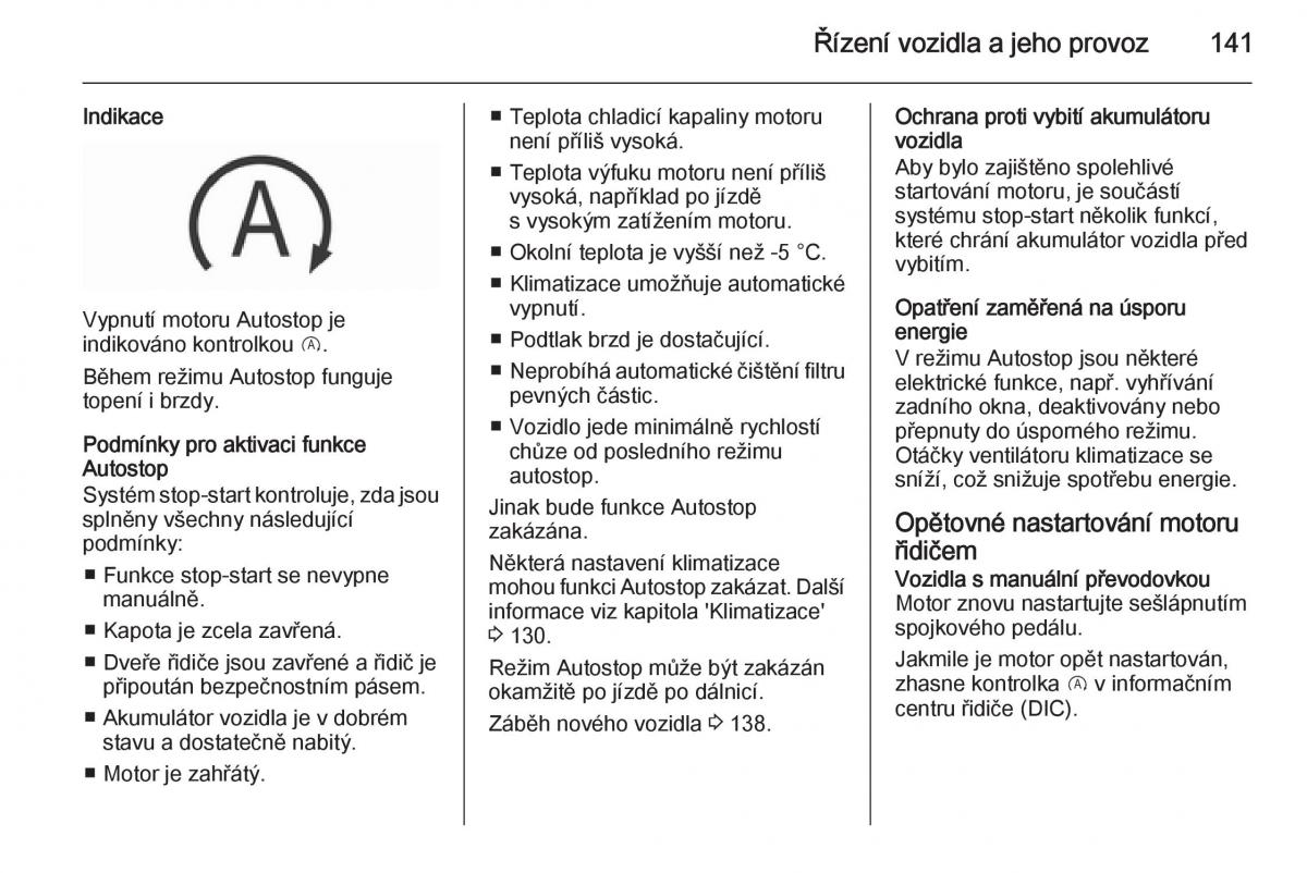 Opel Corsa E navod k obsludze / page 143