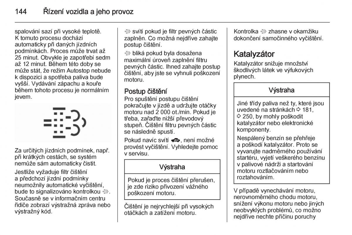 Opel Corsa E navod k obsludze / page 146