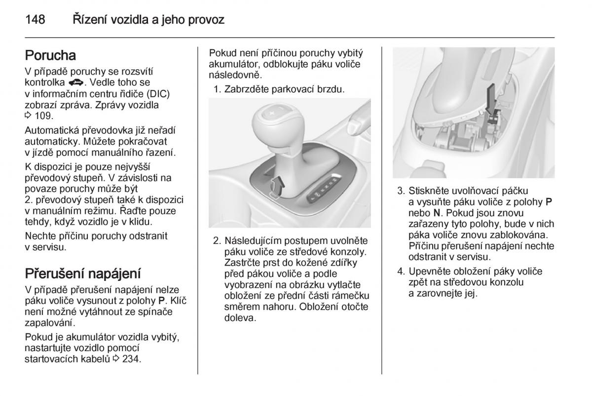 Opel Corsa E navod k obsludze / page 150