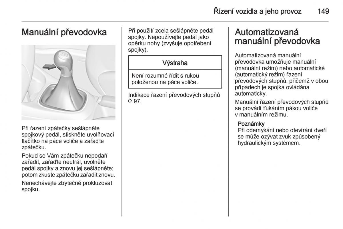 Opel Corsa E navod k obsludze / page 151