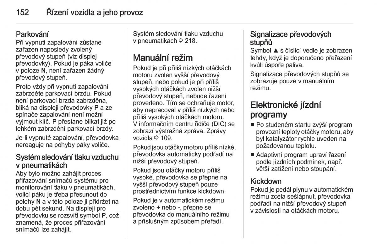 Opel Corsa E navod k obsludze / page 154