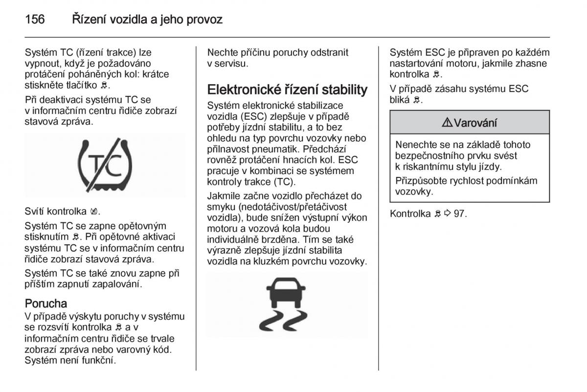 Opel Corsa E navod k obsludze / page 158