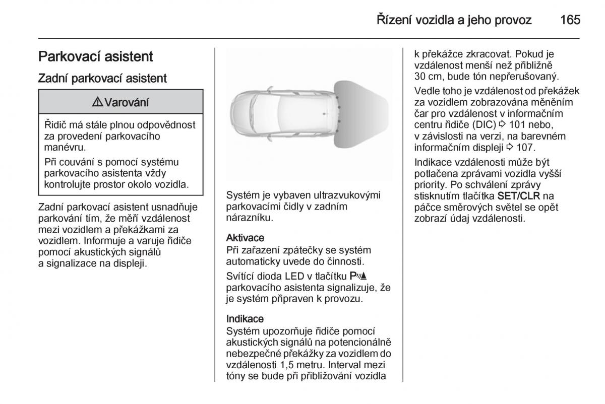 Opel Corsa E navod k obsludze / page 167