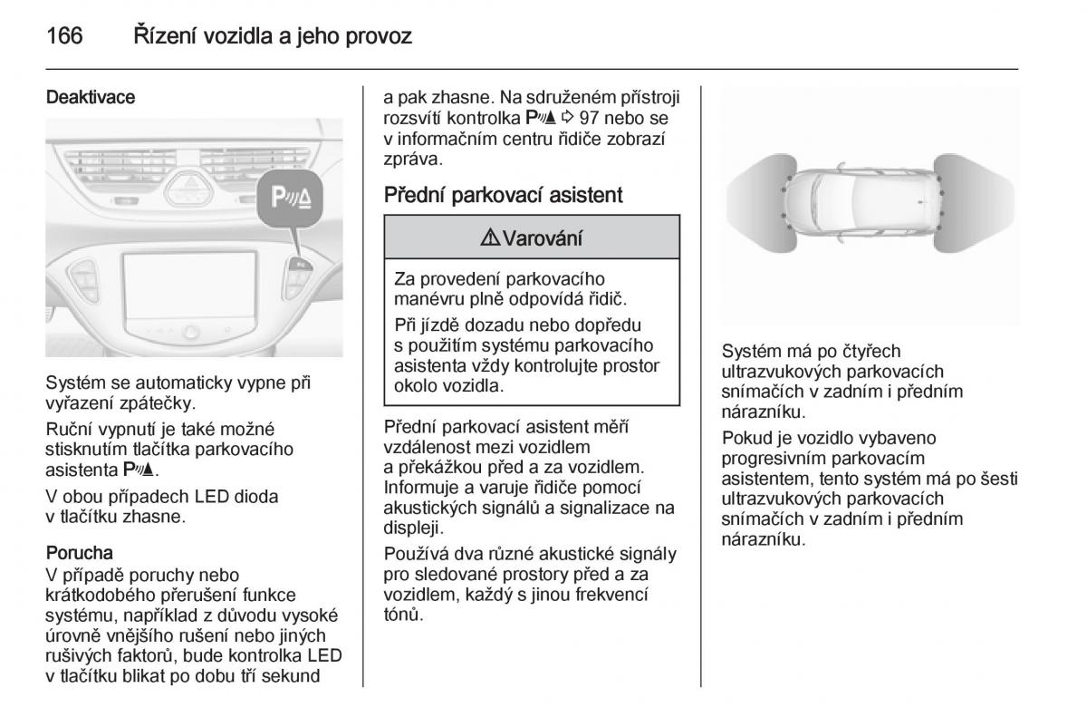 Opel Corsa E navod k obsludze / page 168