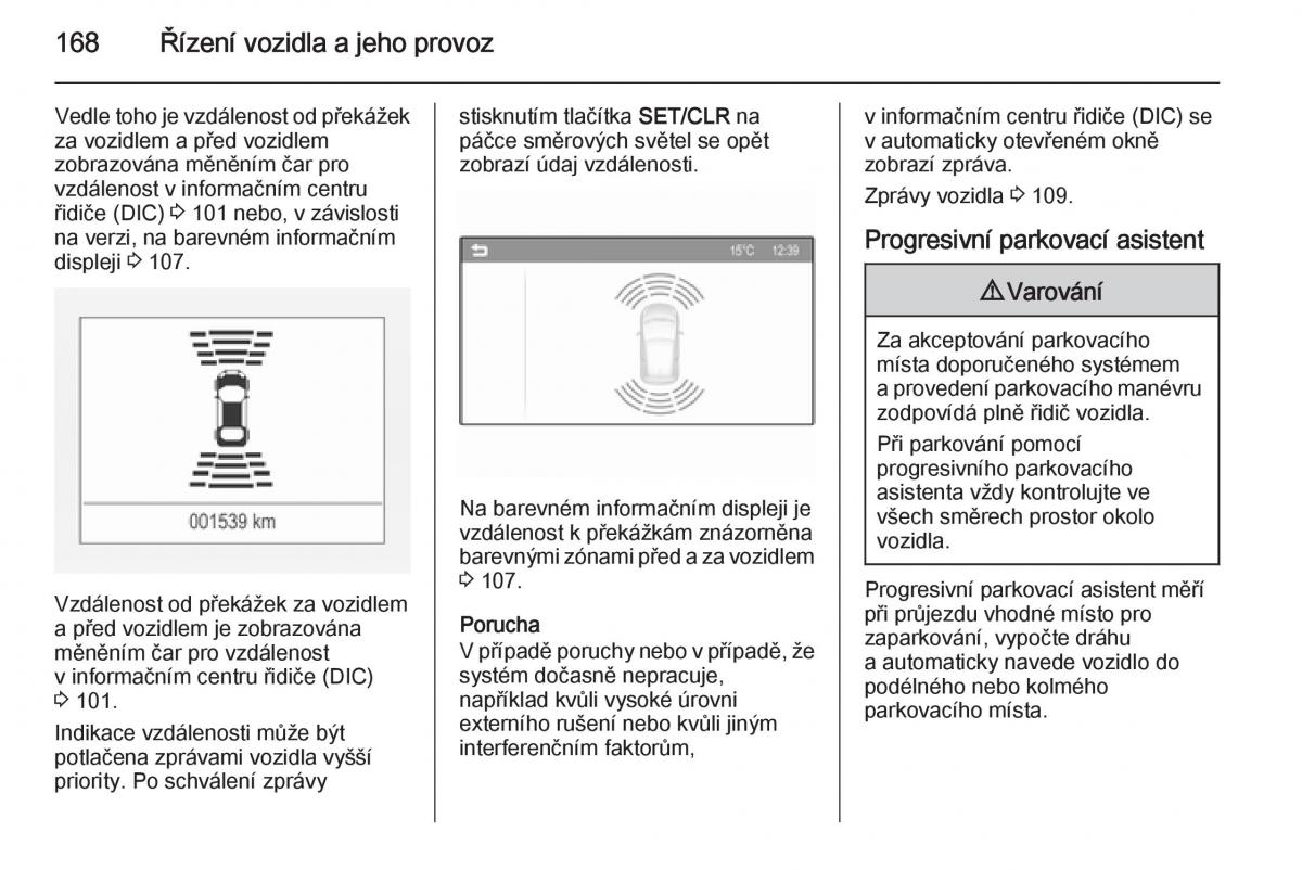 Opel Corsa E navod k obsludze / page 170