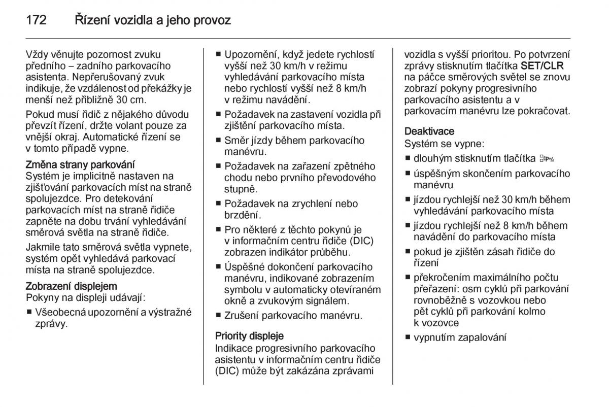 Opel Corsa E navod k obsludze / page 174