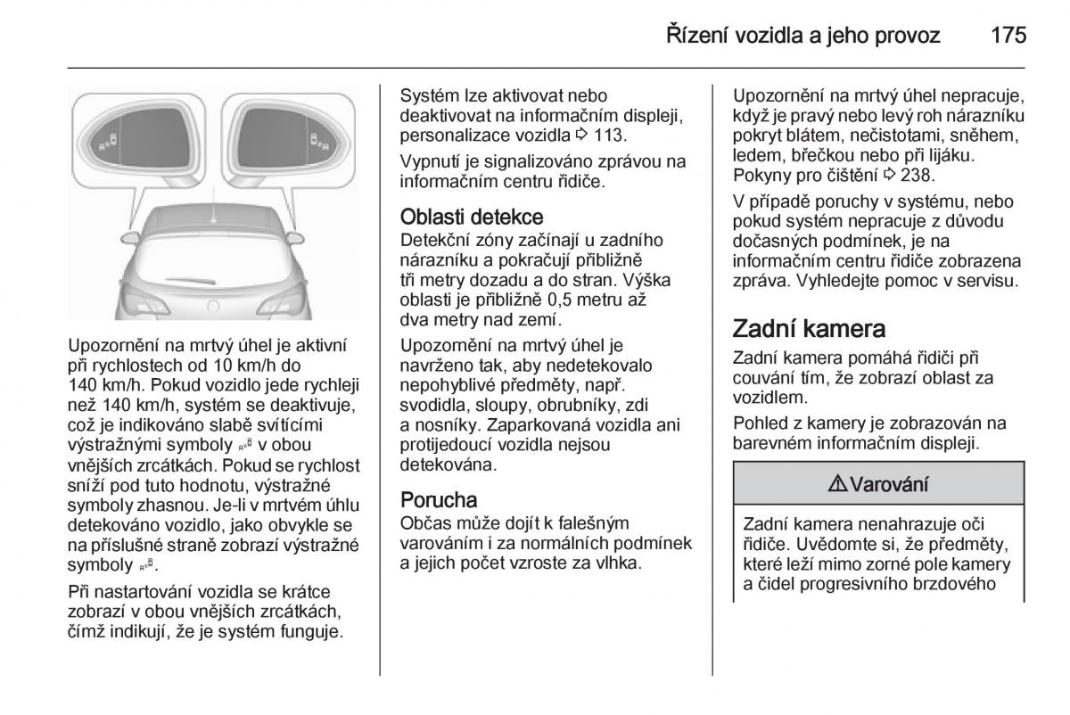 Opel Corsa E navod k obsludze / page 177