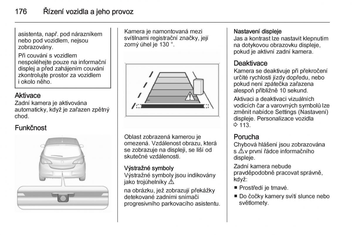 Opel Corsa E navod k obsludze / page 178