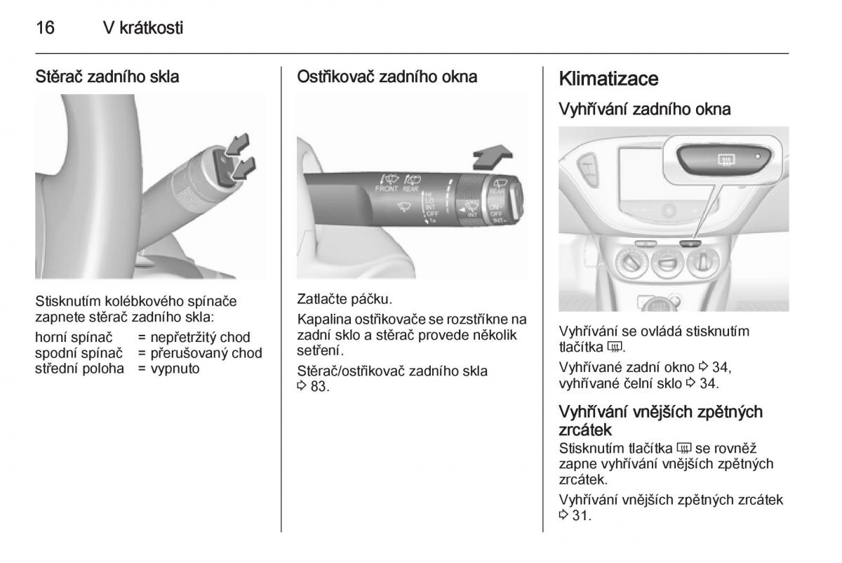 Opel Corsa E navod k obsludze / page 18