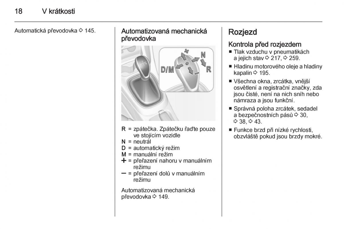 Opel Corsa E navod k obsludze / page 20