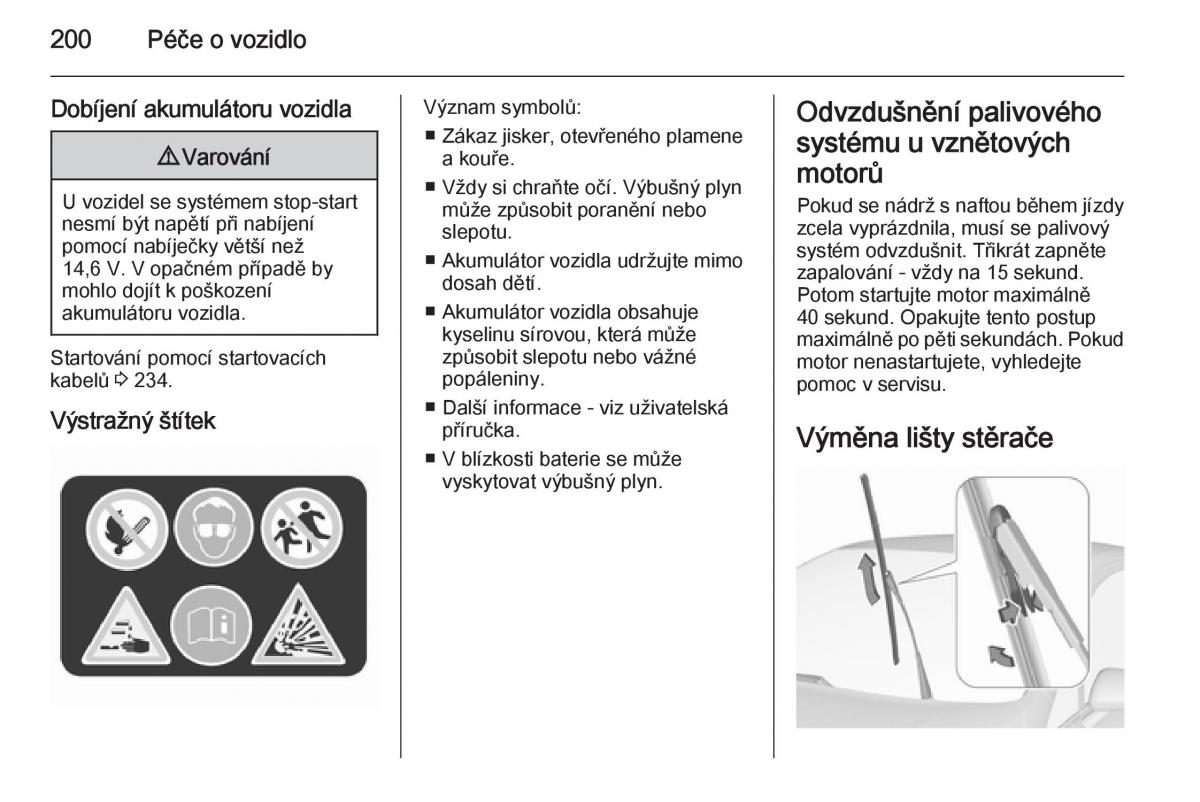 Opel Corsa E navod k obsludze / page 202