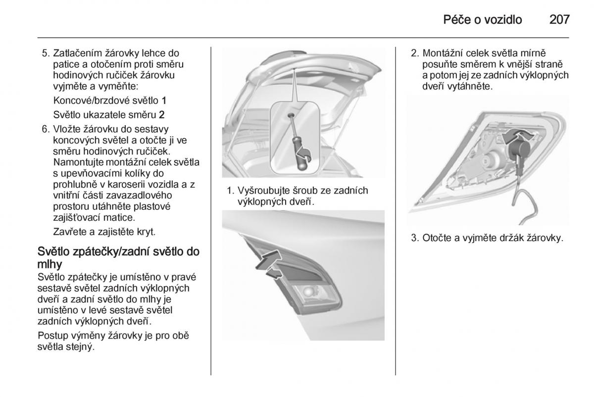 Opel Corsa E navod k obsludze / page 209