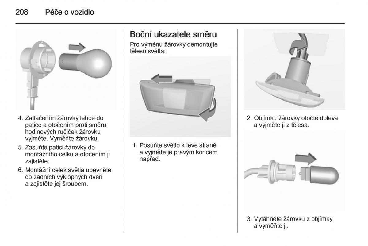 Opel Corsa E navod k obsludze / page 210