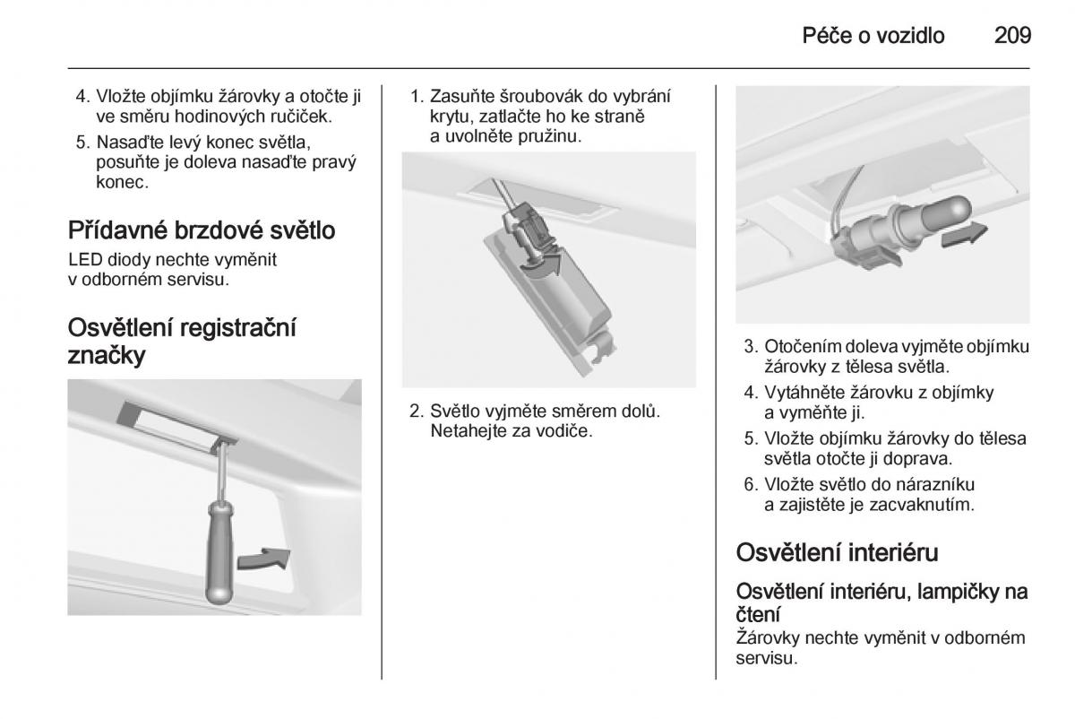 Opel Corsa E navod k obsludze / page 211