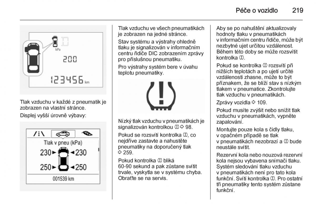 Opel Corsa E navod k obsludze / page 221