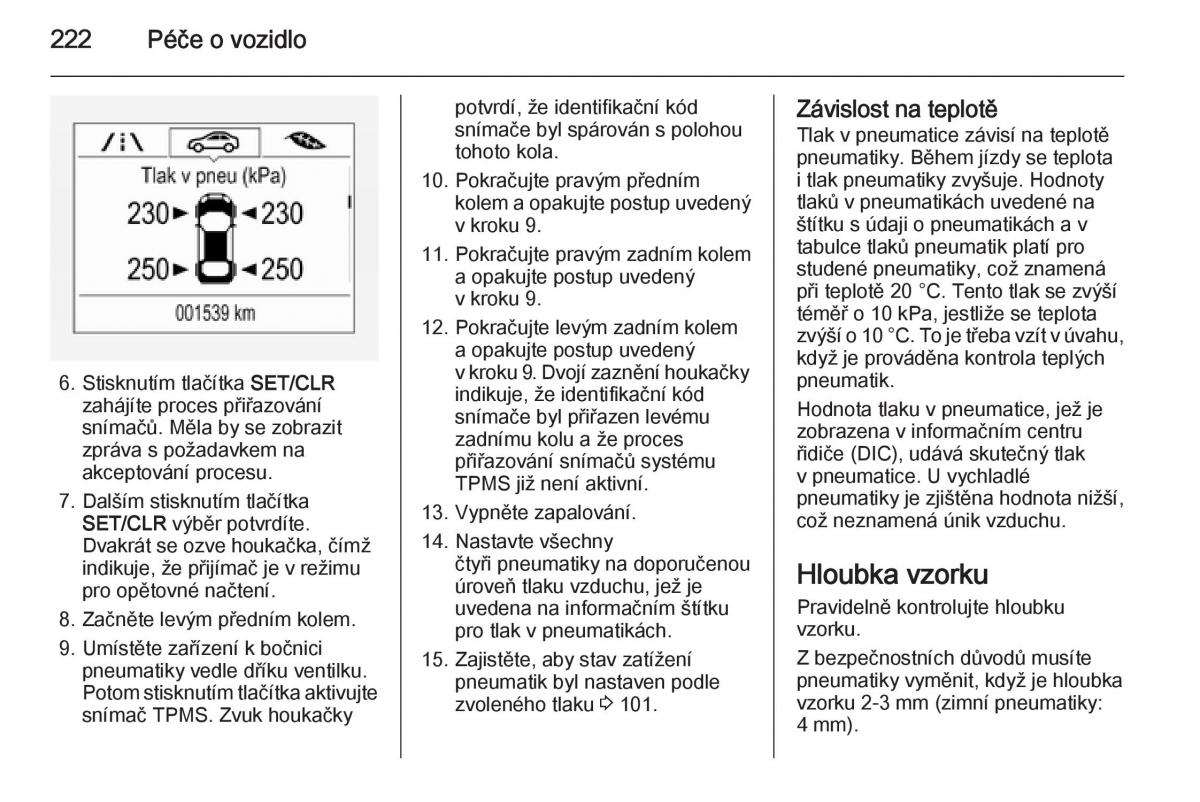 Opel Corsa E navod k obsludze / page 224