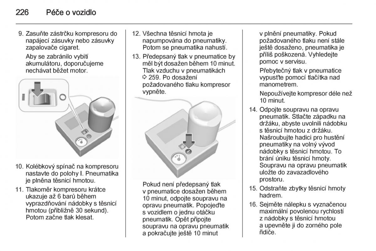 Opel Corsa E navod k obsludze / page 228