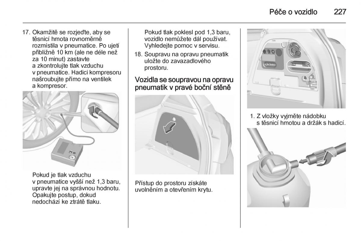 Opel Corsa E navod k obsludze / page 229