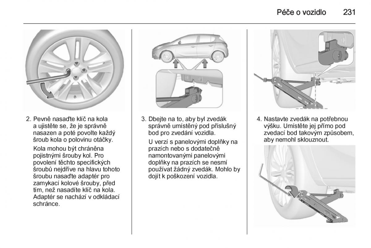 Opel Corsa E navod k obsludze / page 233