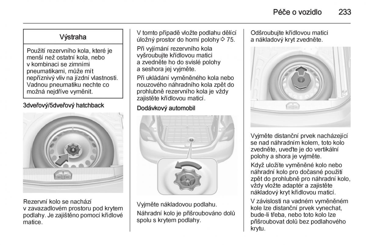 Opel Corsa E navod k obsludze / page 235