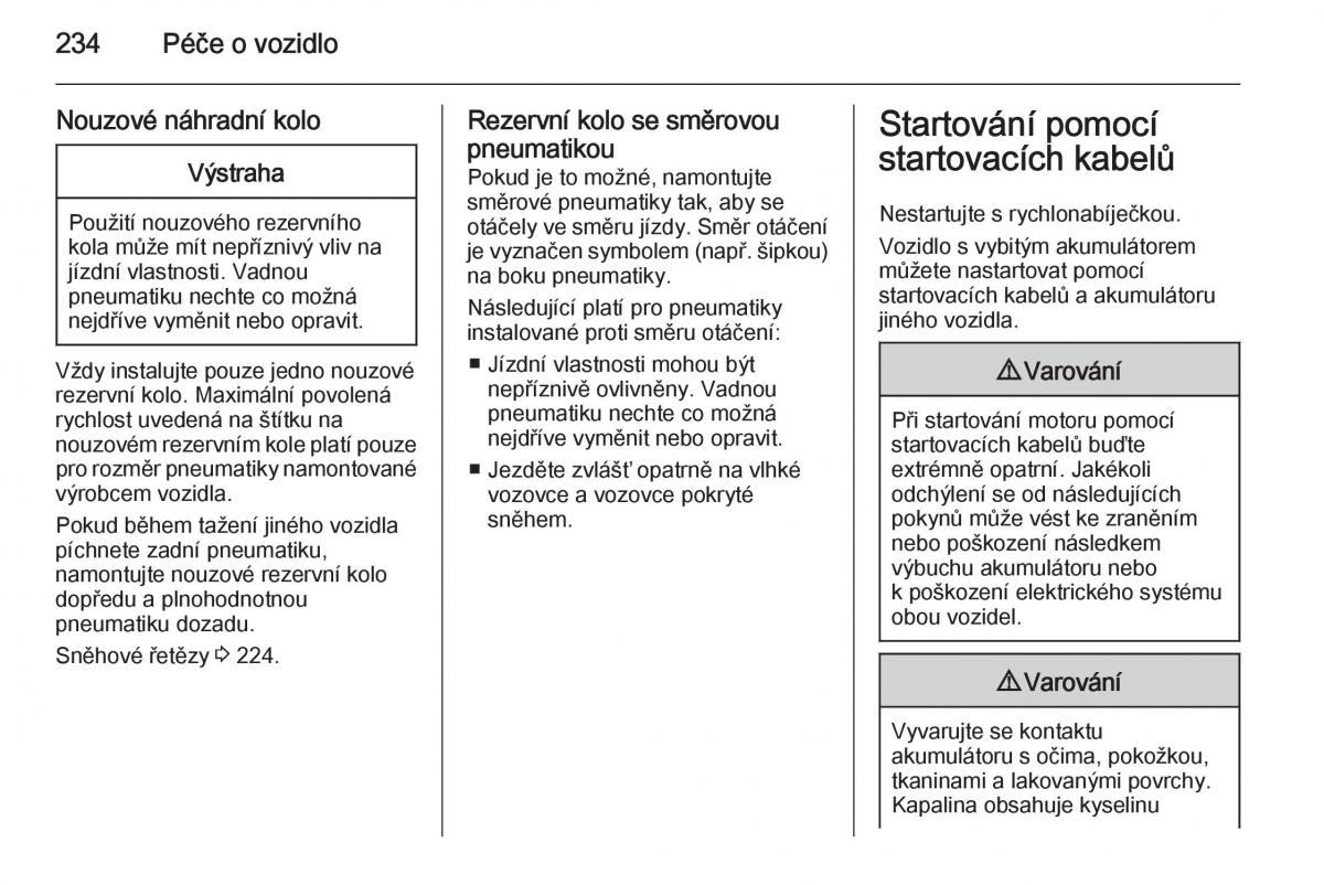 Opel Corsa E navod k obsludze / page 236