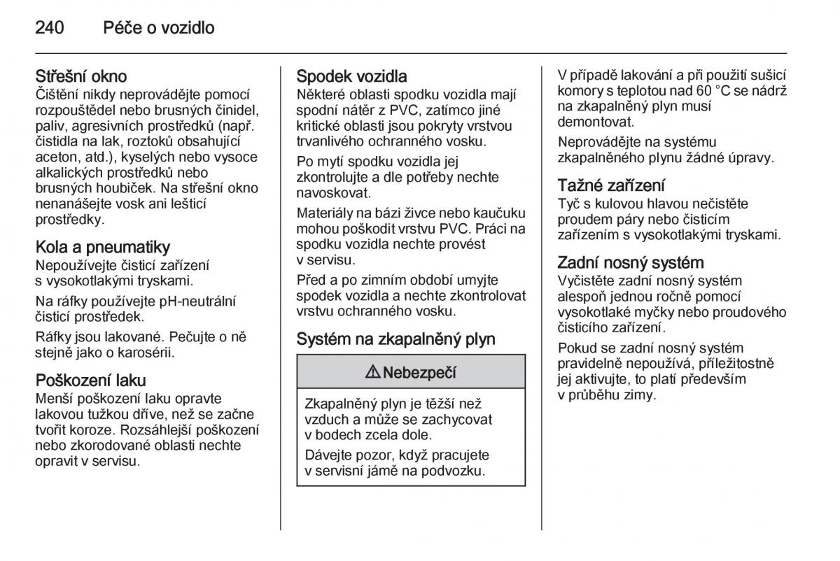 Opel Corsa E navod k obsludze / page 242