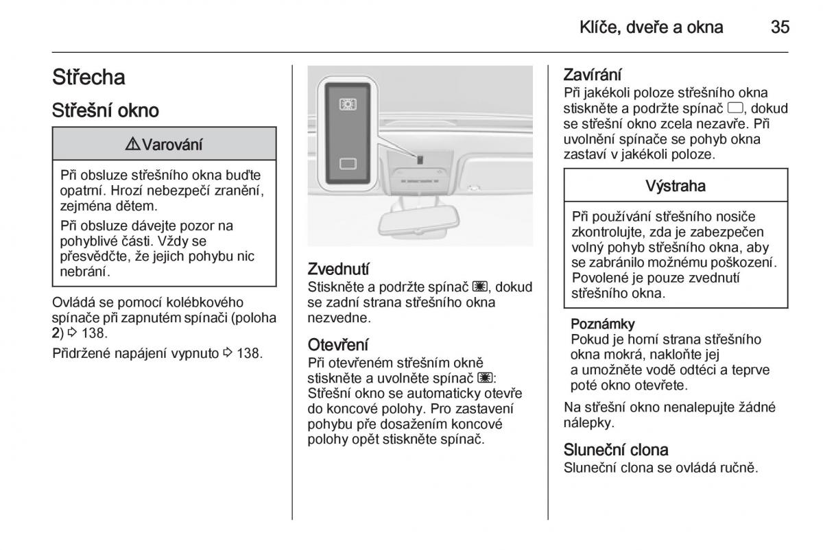 Opel Corsa E navod k obsludze / page 37