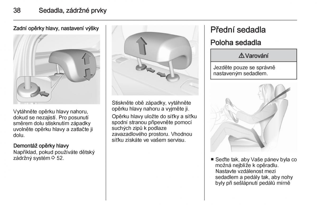 Opel Corsa E navod k obsludze / page 40