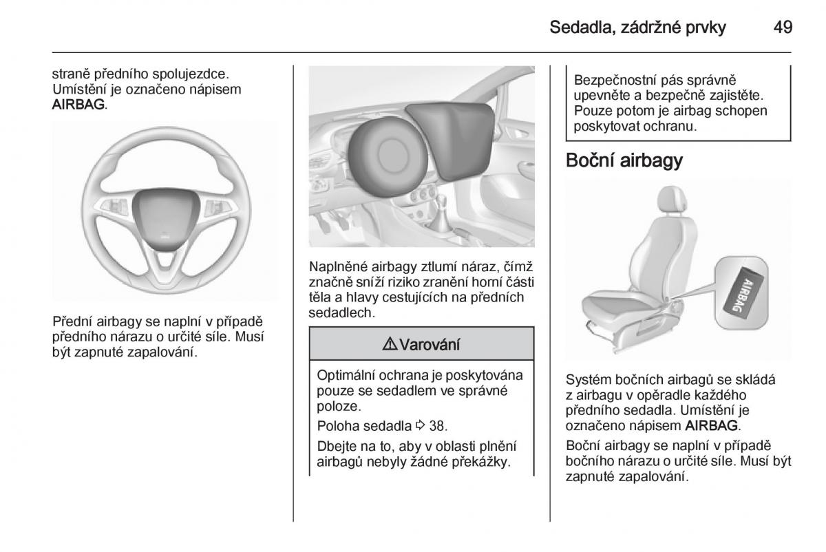 Opel Corsa E navod k obsludze / page 51