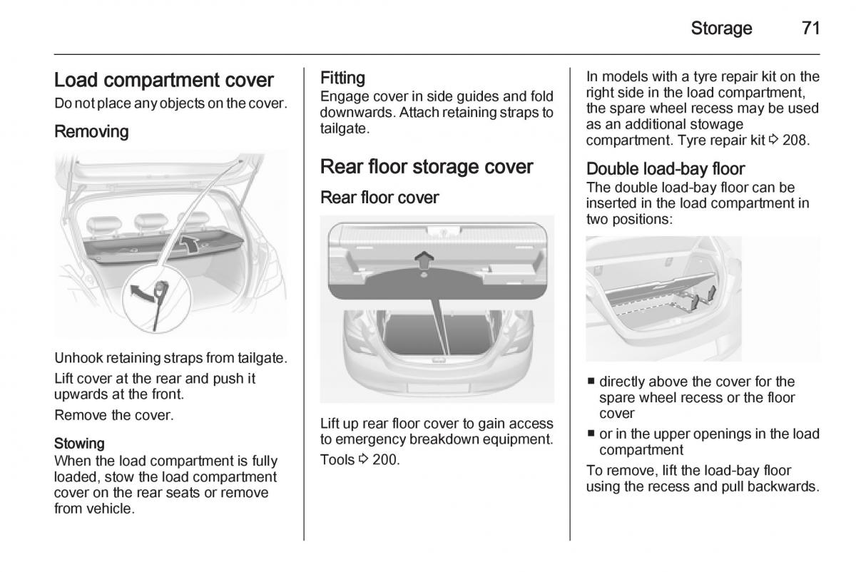 Opel Corsa E owners manual / page 73