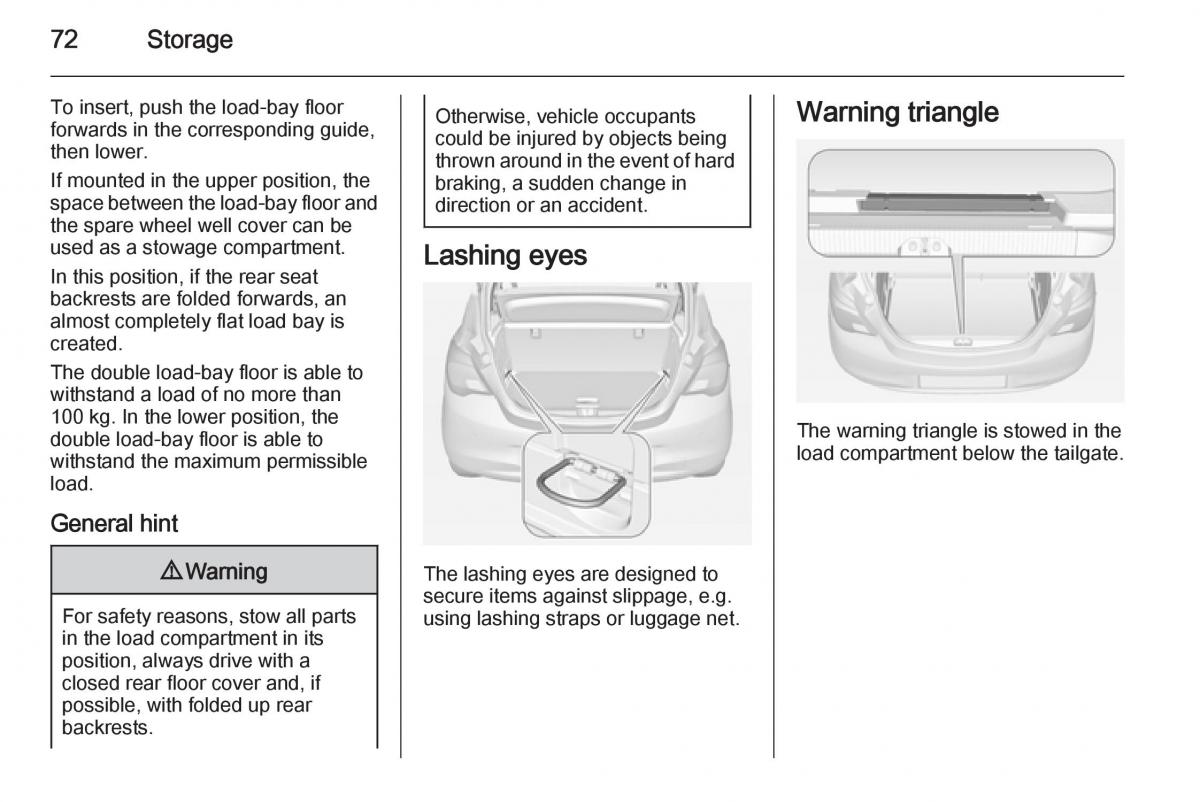 Opel Corsa E owners manual / page 74