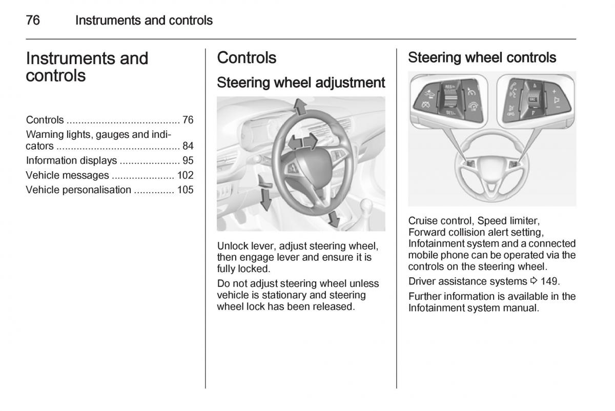 Opel Corsa E owners manual / page 78