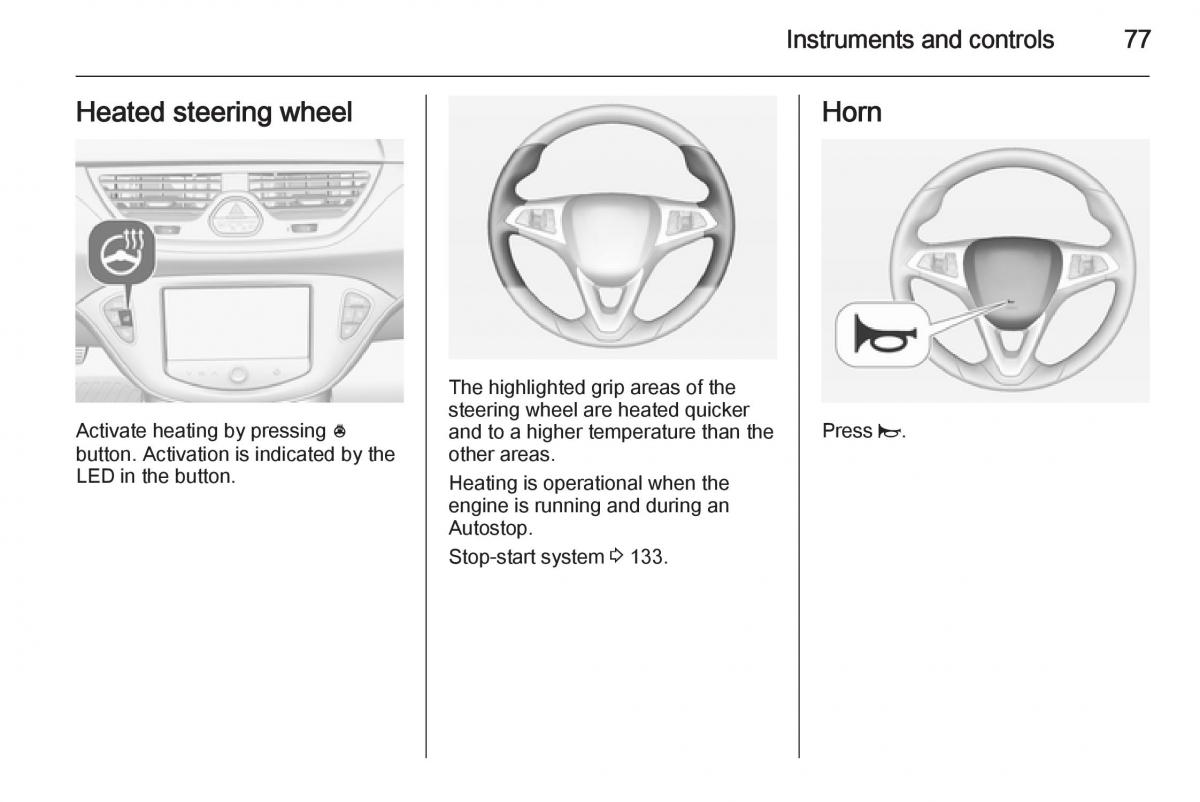 Opel Corsa E owners manual / page 79