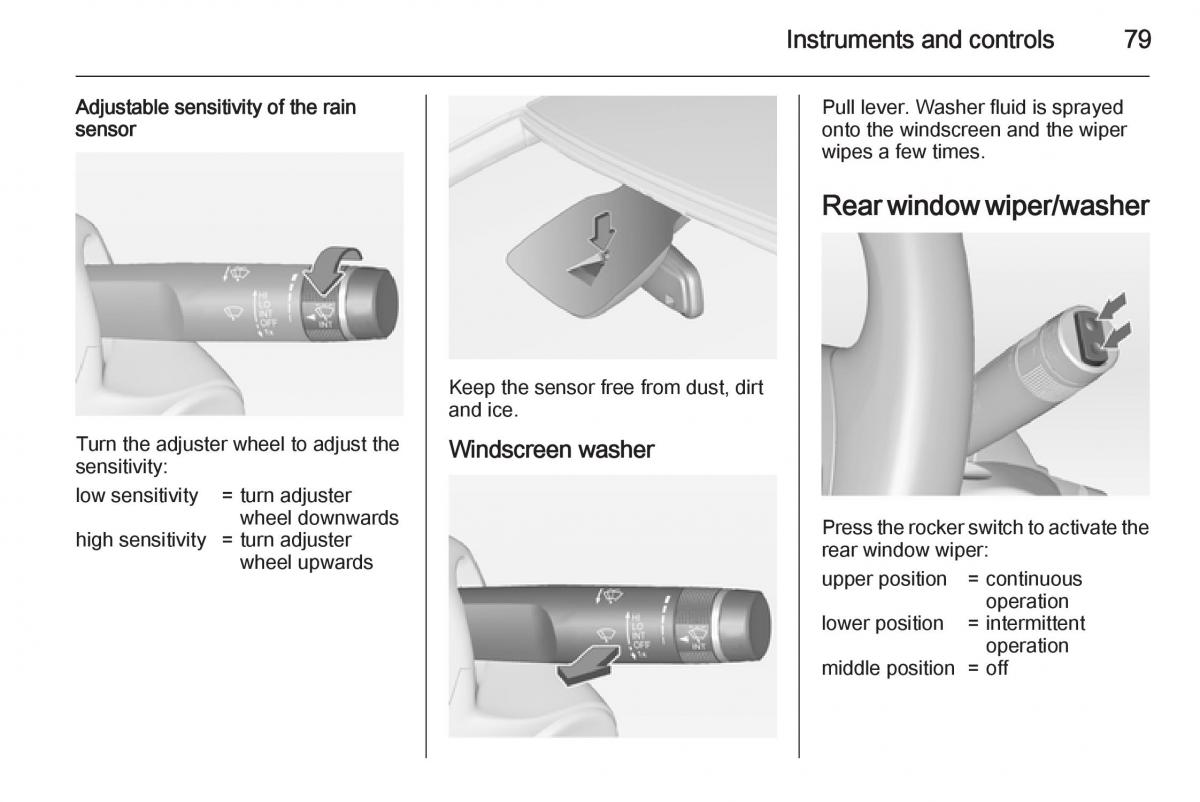 Opel Corsa E owners manual / page 81