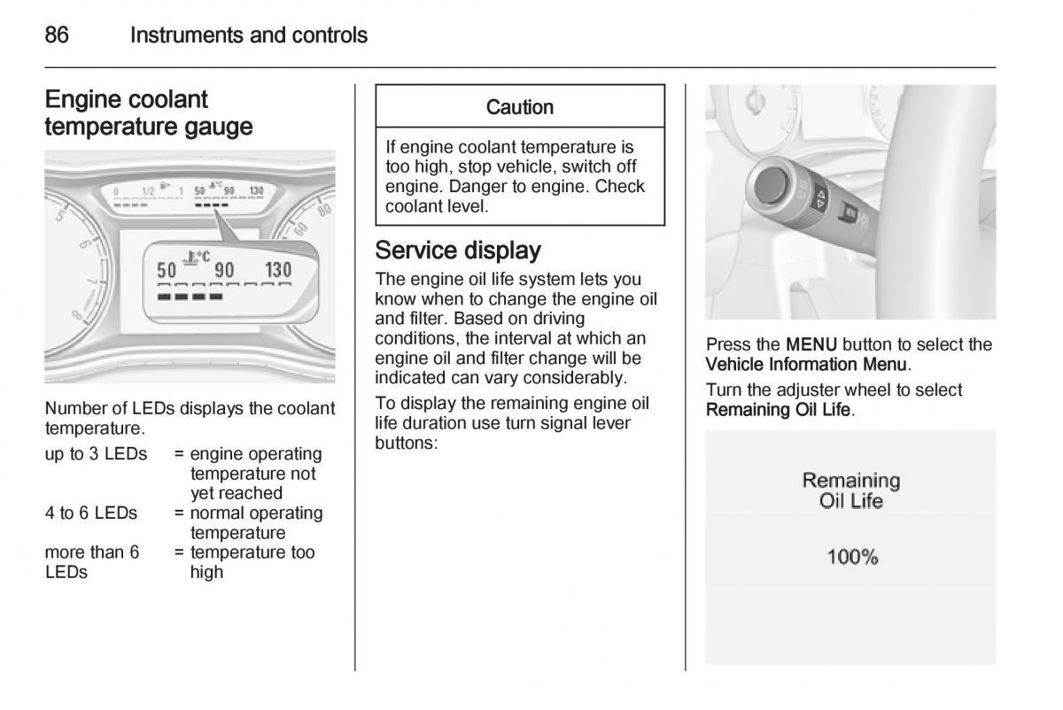 Opel Corsa E owners manual / page 88