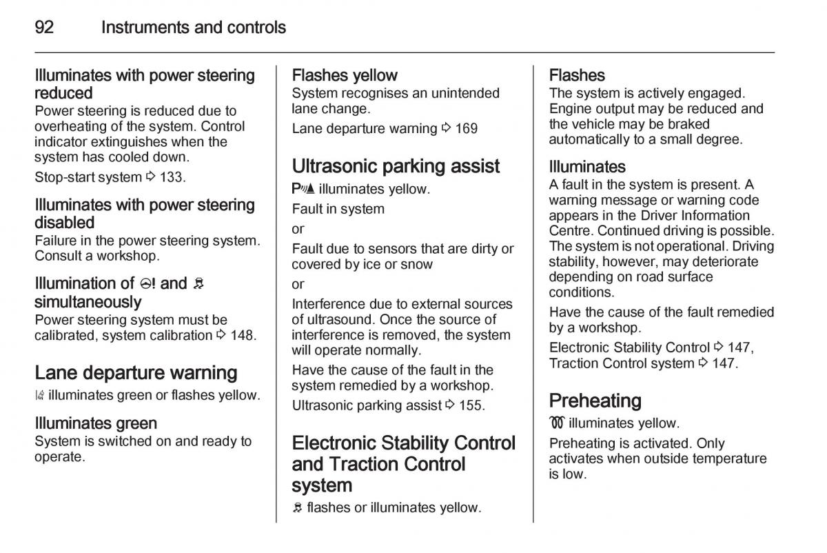 Opel Corsa E owners manual / page 94