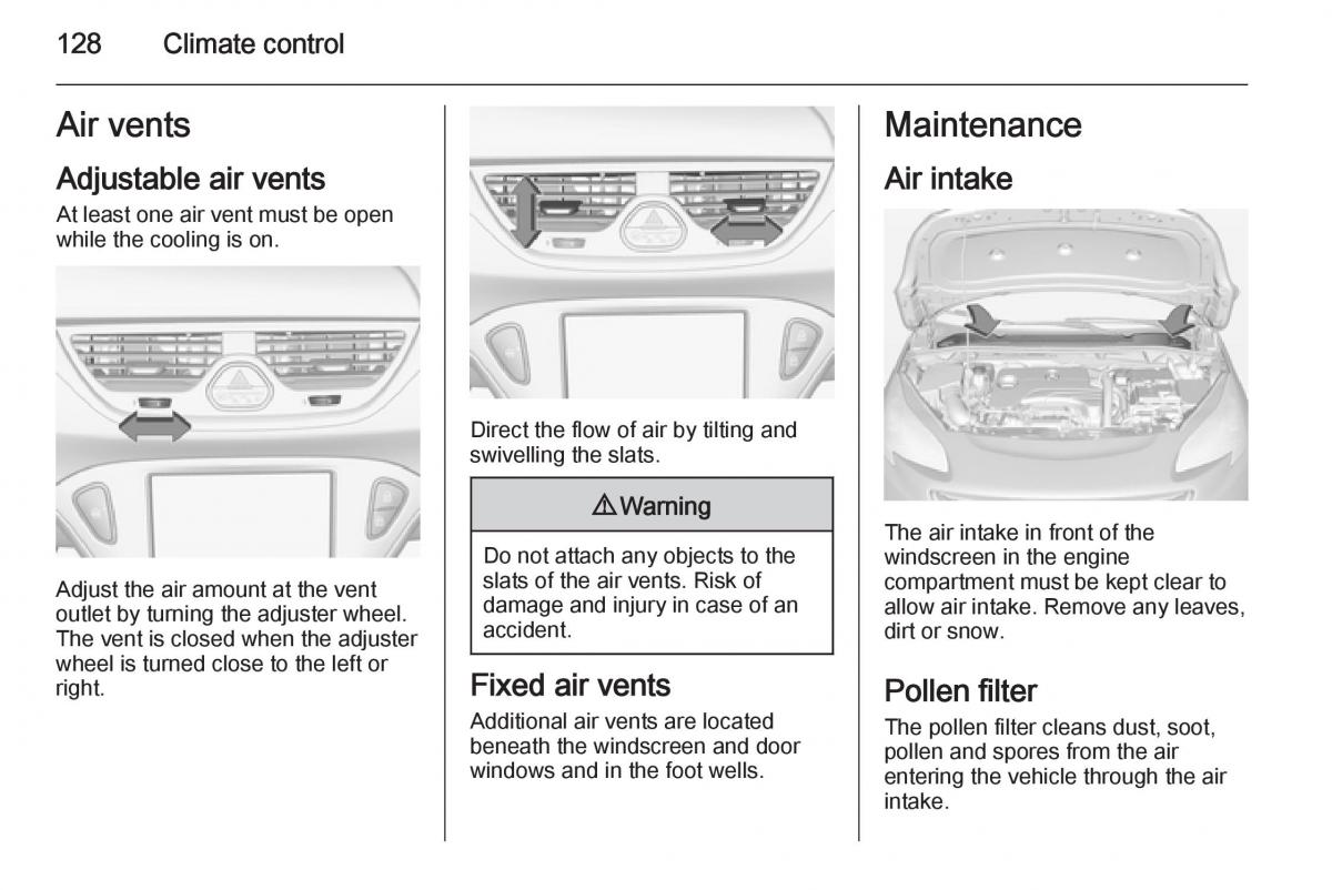 Opel Corsa E owners manual / page 130